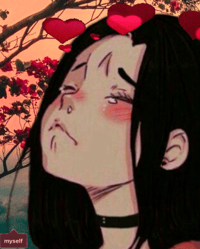 Profile picture (depressed anime pfp) with dims of 311x388 and size of 197.52 KB