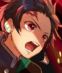 Profile picture (tanjiro anime pfp) with dims of 345x406 and size of 192.66 KB