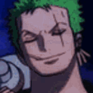 Profile picture (zoro anime pfp one eye) with dims of 184x183 and size of 14.09 KB