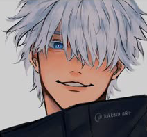 Profile picture (gojo anime pfp) with dims of 212x197 and size of 55.74 KB